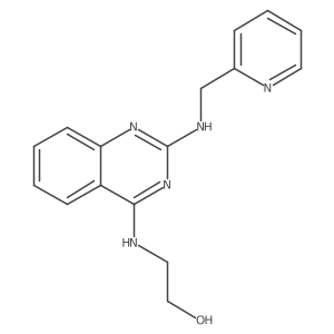 2-((2-((Pyridin-2-ylmethyl)amino)quinazolin-4-yl)amino)ethanol结构式