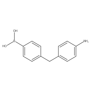 4-(4-Aminobenzyl)phenylboronic acid Structure