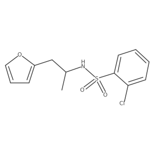 2-chloro-N-(1-(furan-2-yl)propan-2-yl)benzenesulfonamide结构式
