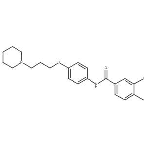 3-iodo-4-methyl-N-[4-(3-piperidin-1-ylpropoxy)phenyl]benzamide Structure