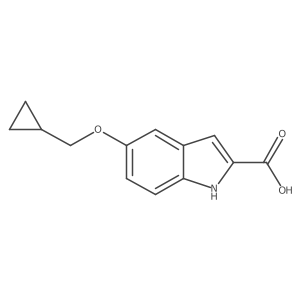 5-(cyclopropylmethoxy)-1H-indole-2-carboxylic acid Structure