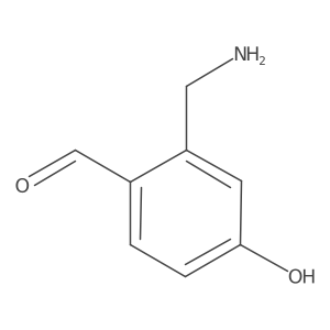 2-(Aminomethyl)-4-hydroxybenzaldehyde结构式