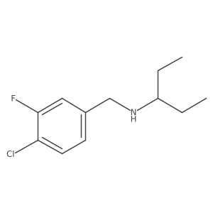 [(4-Chloro-3-fluorophenyl)methyl](pentan-3-yl)amine Structure