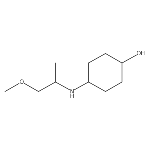 4-[(1-Methoxypropan-2-yl)amino]cyclohexan-1-ol结构式