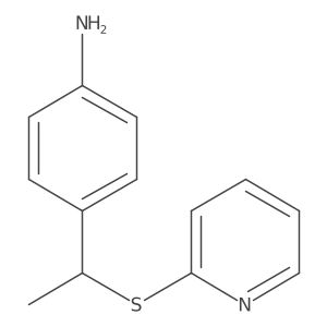 4-[1-(2-Pyridinylthio)ethyl]benzenamine Structure