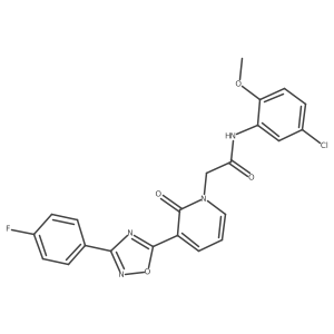 N-(5-chloro-2-methoxyphenyl)-2-(3-(3-(4-fluorophenyl)-1,2,4-oxadiazol-5-yl)-2-oxopyridin-1(2H)-yl)acetamide Structure