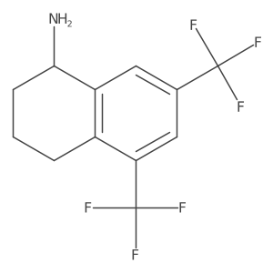 (R)-5,7-bis(trifluoromethyl)-1,2,3,4-tetrahydronaphthalen-1-amine hydrochloride结构式