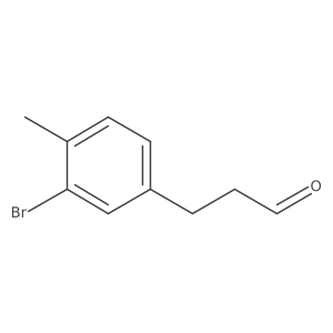 3-(3-Bromo-4-methylphenyl)propanal Structure