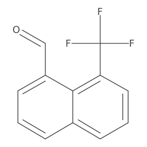 1-(Trifluoromethyl)naphthalene-8-carboxaldehyde Structure