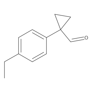 1-(4-Ethylphenyl)cyclopropane-1-carbaldehyde Structure