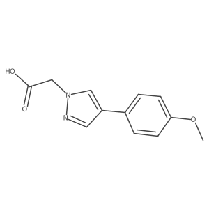 2-(4-(4-Methoxyphenyl)-1H-pyrazol-1-yl)acetic acid Structure