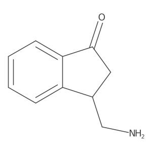 3-(Aminomethyl)-2,3-dihydro-1H-inden-1-one Structure