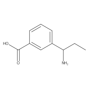 3-(1-Aminopropyl)benzoicacid Structure