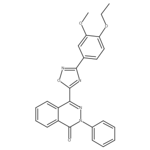 4-[3-(4-ethoxy-3-methoxyphenyl)-1,2,4-oxadiazol-5-yl]-2-phenylphthalazin-1(2H)-one Structure