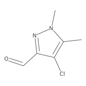 4-chloro-1,5-dimethyl-1H-pyrazole-3-carbaldehyde结构式