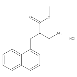 Methyl 3-amino-2-(naphthalen-1-ylmethyl)propanoate hydrochloride Structure