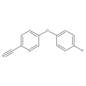 5-(4-Fluorophenoxy)pyridine-2-carbonitrile结构式