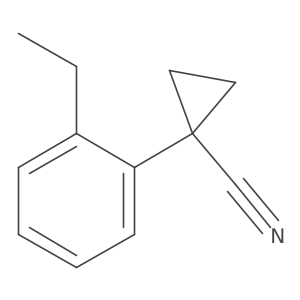 1-(2-Ethylphenyl)cyclopropane-1-carbonitrile Structure