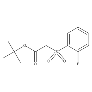 Tert-butyl [(2-fluorophenyl)sulfonyl]acetate Structure