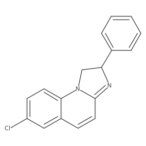 (2S)-7-chloro-2-phenyl-1,2-dihydroimidazo[1,2-a]quinoline结构式