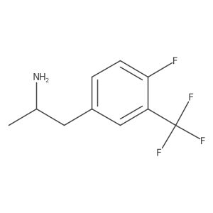 (2S)-1-[4-fluoro-3-(trifluoromethyl)phenyl]propan-2-amine结构式