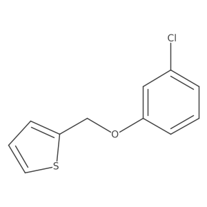 Thiophene, 2-[(3-chlorophenoxy)methyl]- Structure