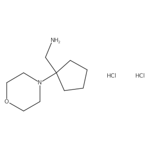 [1-(Morpholin-4-yl)cyclopentyl]methanamine dihydrochloride结构式