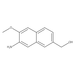 (7-Amino-6-methoxy-naphthalen-2-yl)-methanol Structure