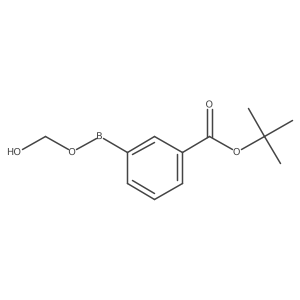 CC(C)(C)OC(=O)c1cccc([B]OCO)c1结构式