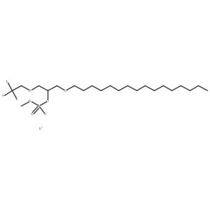 lithium;[(2R)-1-hexadecoxy-3-(2,2,2-trifluoroethoxy)propan-2-yl] methyl phosphate Structure
