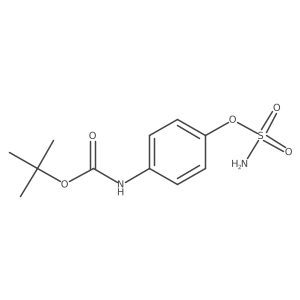 tert-butyl N-[4-(sulfamoyloxy)phenyl]carbamate Structure