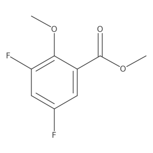 Methyl 3,5-difluoro-2-methoxybenzoate结构式