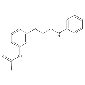 N-[3-[2-(pyridin-2-ylamino)ethoxy]phenyl]acetamide Structure