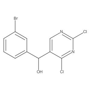 (3-Bromo-phenyl)-(2,4-dichloro-pyrimidin-5-yl)-methanol Structure