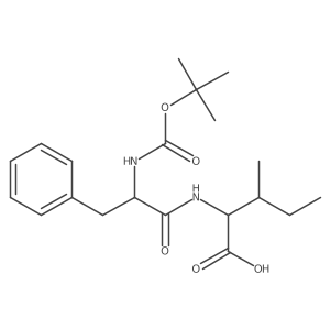 N-[(1,1-Dimethylethoxy)carbonyl]-D-phenylalanyl-L-isoleucine结构式