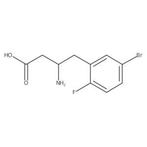 3-Amino-4-(5-bromo-2-fluorophenyl)butyric Acid Structure