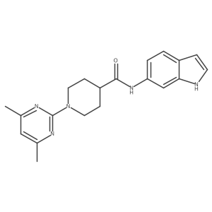 1-(4,6-dimethylpyrimidin-2-yl)-N-(1H-indol-6-yl)piperidine-4-carboxamide Structure