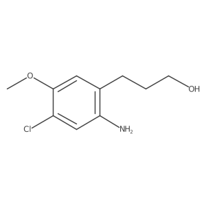 Benzenepropanol, 2-amino-4-chloro-5-methoxy- Structure