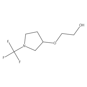 2-((1-(Trifluoromethyl)pyrrolidin-3-yl)oxy)ethanol Structure