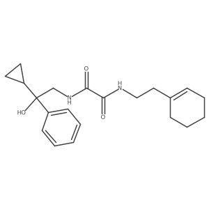 N1-(2-(cyclohex-1-en-1-yl)ethyl)-N2-(2-cyclopropyl-2-hydroxy-2-phenylethyl)oxalamide Structure