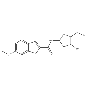 N-[3-Hydroxy-4-(hydroxymethyl)cyclopentyl]-6-methoxy-1H-indole-2-carboxamide Structure