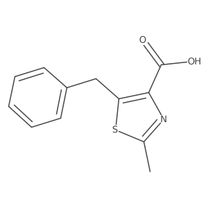 5-Benzyl-2-methyl-1,3-thiazole-4-carboxylic acid Structure