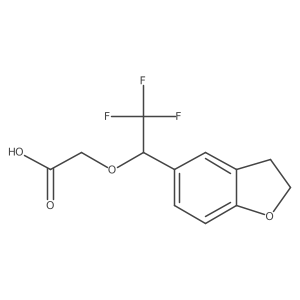 2-(1-(2,3-Dihydrobenzofuran-5-yl)-2,2,2-trifluoroethoxy)acetic acid结构式