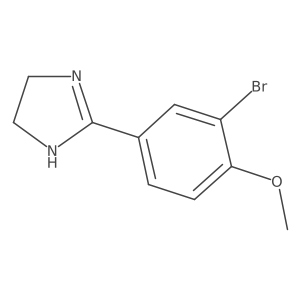 2-(3-bromo-4-methoxyphenyl)-4,5-dihydro-1H-imidazole Structure