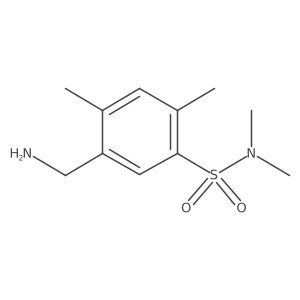 5-(aminomethyl)-N,N,2,4-tetramethylbenzene-1-sulfonamide Structure