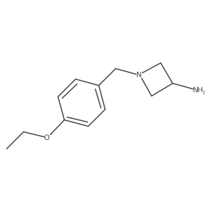 1-[(4-Ethoxyphenyl)methyl]azetidin-3-amine Structure