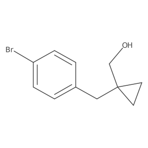 {1-[(4-Bromophenyl)methyl]cyclopropyl}methanol Structure