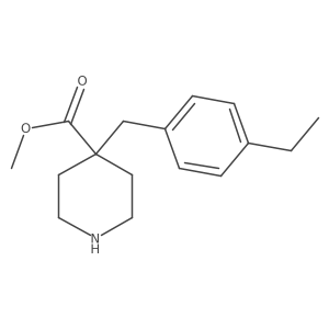 Methyl 4-[(4-ethylphenyl)methyl]piperidine-4-carboxylate Structure