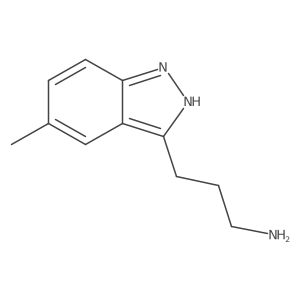 3-(5-Methyl-1H-indazol-3-yl)propan-1-amine结构式