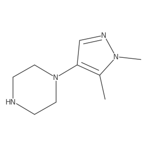1-(1,5-dimethyl-1H-pyrazol-4-yl)piperazine结构式